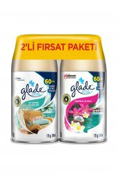 Glade Oda Kokusu, Otomatik Sprey Yedek Bahar Kokusu Okyanus Sessizliği ve Tropikal Floral 2 Adet  x 269ml - 1