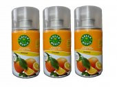 Green World Oda Kokusu Parfümü Orange Portakal Kokusu  Otomatik Makina Yedek Sprey 3 X 250 Ml - 1
