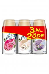 Otomatik Yedek Oda Spreyi Ipeksi Vanilya+meyve & Çiçek Buketi+lavanta Ferahlığı 3x269ml - 1