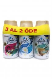 Glade Otomatik Yedek Oda Spreyi Tropikal Floral+temizliğin Ferahlığı+okyanus Sessizliği 3x269ml - 1
