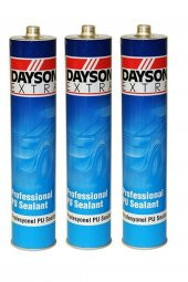 Extra Mastik Poliüretan Siyah Silikon Pu 280 Ml Çelik Silikon Başlıklı Renk Siyah 3 Adet - 1
