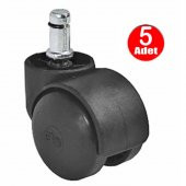 Aletçantam Plastik Koltuk Tekeri Ofis Büro Sandalye Geçmeli Tekerleği x5 - 1