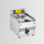 Remta REM.R110 Tekli Kapaklı Yağ Tahliye Musluklu 8 lt Elektrikli Fritöz 3200 W - 1