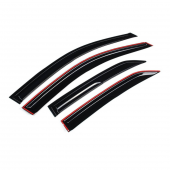 Renault Megane 2 2003-2008 Uyumlu Mugen Cam Rüzgarlığı Seti Piano Black 4lü İthal - 7