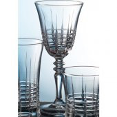 Kcd Helen Sade Kesme El Dekor Yaldızlı Desenli Cam 6 Adet Ayaklı Bardak Kadeh thumbnail 2