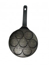 OMS Döküm Granit Baby Krep Tava 325626SIYAH - 1