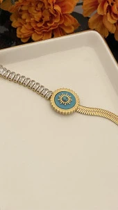 Aksesuar Çarşısı 316L Çelik İtalyan Zincir Yarı Suyolu Bileklik thumbnail 3