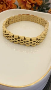 Aksesuar Çarşısı Rolex Model Gold Bileklik thumbnail 1