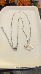 Aksesuar Çarşısı Yaprak Kolye thumbnail 2