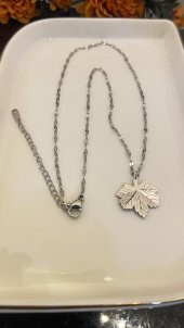 Aksesuar Çarşısı Yaprak Kolye thumbnail 3