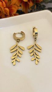 Aksesuar Çarşısı Yaparak Küpe Gold thumbnail 1