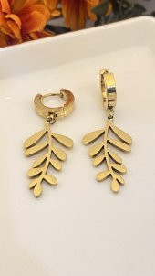 Aksesuar Çarşısı Yaparak Küpe Gold thumbnail 2