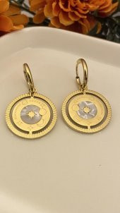 Aksesuar Çarşısı Ay Güneş Yıldız Küpe thumbnail 2