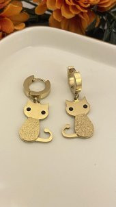 Aksesuar Çarşısı Kedi Küpe - 1
