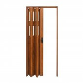 Faran Dekorasyon 87 x 215 Ceviz Renk Camlı Pvc Akordiyon Katlanır Kapı - FRNAKMODEL-45 - 3