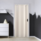 Faran Dekorasyon 72 x 215 Beyaz Renk Camsız Pvc Akordiyon Katlanır Kapı - FRNAKMODEL-03 - 1