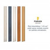 Faran Dekorasyon 72 x 215 Beyaz Renk Camsız Pvc Akordiyon Katlanır Kapı - FRNAKMODEL-03 - 5