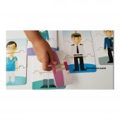 Eğitici Bebek Puzzle 3 Parçalı 10 Adet Meslekleri Öğreten Yapboz - 3