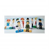 Eğitici Bebek Puzzle 3 Parçalı 10 Adet Meslekleri Öğreten Yapboz - 4