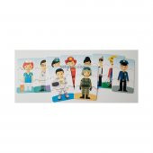 Eğitici Bebek Puzzle 3 Parçalı 10 Adet Meslekleri Öğreten Yapboz - 6