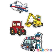 Baby Puzzle Büyük Parçalı Eğitici Bebek Yapbozu Erken Çocukluk Dönemi İlk Yapbozum Serisi Meslekler ve Taşıtlar - 2