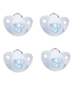 Nuk No:2 M Emzik Silikon Mavi 4LÜ - 1