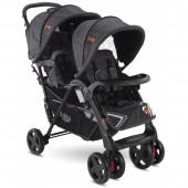 Baby hope P-738 İkiz Bebek Arabası Puset Siyah/Siyah - 1