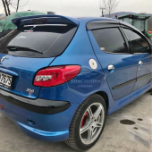 Peugeot 206 206+ 1998-2012 Uyumlu Mugen Cam Rüzgarlığı Seti Piano Black 4lü İthal - 2