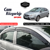 Ford Focus 2 - 2.5 Sedan 2004-2011 Uyumlu Mugen Cam Rüzgarlığı Seti Piano Black 4lü İthal - 1