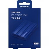 Samsung 2TB T7 Shield Usb 3.2 (Okuma 1050MB - Yazma 1000MB) Mavi Taşınabilir SSD Disk MU-PE2T0R-WW - 1