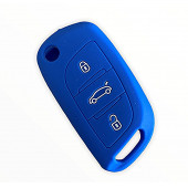 CITROEN C2 C3 C4 C5 PEUGEOT SİLİKON AHAHTAR KILIF (MAVİ) thumbnail 1
