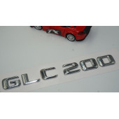 Benz GLC 200 Bagaj Krom Metal 3M 3D Yazı Logo thumbnail 3