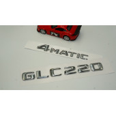 Benz GLC 220 4Matic Bagaj Krom Metal 3M 3D Yazı Logo thumbnail 2