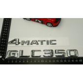 Benz GLC 350 4Matic Bagaj Krom Metal 3M 3D Yazı Logo - 4