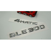 Benz GLE 300 4Matic Bagaj Krom Metal 3M 3D Yazı Logo - 2