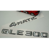 Benz GLE 300 4Matic Bagaj Krom Metal 3M 3D Yazı Logo - 3