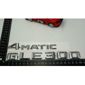 Benz GLE 300 4Matic Bagaj Krom Metal 3M 3D Yazı Logo - 4