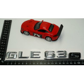 Benz GLE 63S Bagaj Krom Metal 3M 3D Yazı Logo - 5