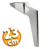 Logan Lüks Mobilya Kanepe Tv Ünitesi Koltuk Ayağı 23 Cm Krom Konsol Ayakları - 1