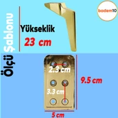 Logan Lüks Mobilya Kanepe Tv Ünitesi Koltuk Ayağı 23 Cm Gold Altın Konsol Ayakları thumbnail 4