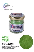 POWER TIME EPOXY Sedefli Metalik Toz Pigment Boya / Açık Yeşil / Epoksi Için thumbnail 1