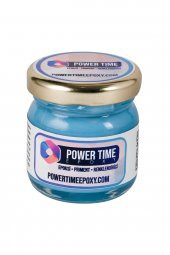 POWER TIME EPOXY Opak & Transparan Sıvı Pigment Boya / Açık Mavi / Epoksi Için - 1