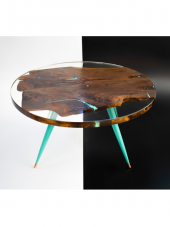 POWER TIME EPOXY 7.5 Kg Wood Epoxy Quatro Maxi/ Kalın Döküm Ultra Şeffaf ve Parlak Epoksi Reçine Sehpa, Masa Için (yeni) - 4