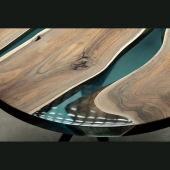 POWER TIME EPOXY 7.5 Kg Wood Epoxy Quatro Maxi/ Kalın Döküm Ultra Şeffaf ve Parlak Epoksi Reçine Sehpa, Masa Için (yeni) - 5