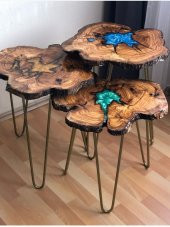 POWER TIME EPOXY 7.5 Kg Wood Epoxy Smart/ Sehpa, Masa, Aksesuar Için Şeffaf Epoksi Reçine Ince Döküm - 5