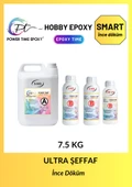 POWER TIME EPOXY 7.5 kg Hobby Epoxy Smart/ Ultra Şeffaf ve Parlak Epoksi Reçine Ince Döküm thumbnail 1