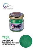 POWER TIME EPOXY Sedefli Metalik Toz Pigment Boya / Yeşil / Epoksi Için thumbnail 1