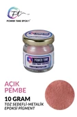 POWER TIME EPOXY Sedefli Metalik Toz Pigment Boya / Açık Pembe / Epoksi Için thumbnail 1