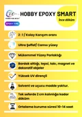POWER TIME EPOXY 7.5 kg Hobby Epoxy Smart/ Ultra Şeffaf ve Parlak Epoksi Reçine Ince Döküm thumbnail 2