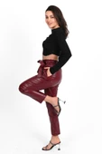 Kadın Jogger Deri Pantolon 6151-23 - 10